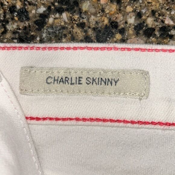 Lucky Brand White Charlie Skinny Jeans - Picture 4 of 9